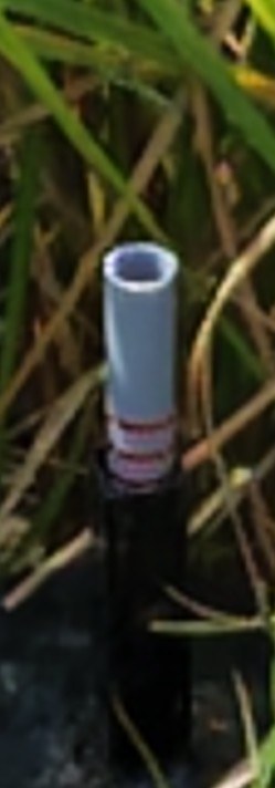 Blurred gauge with faint rings